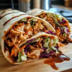 BBQ Chicken Coleslaw Wraps