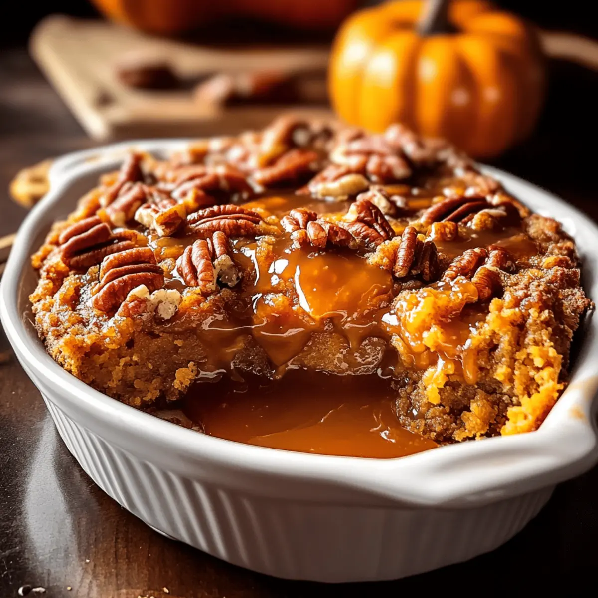Pumpkin Pecan Cobbler