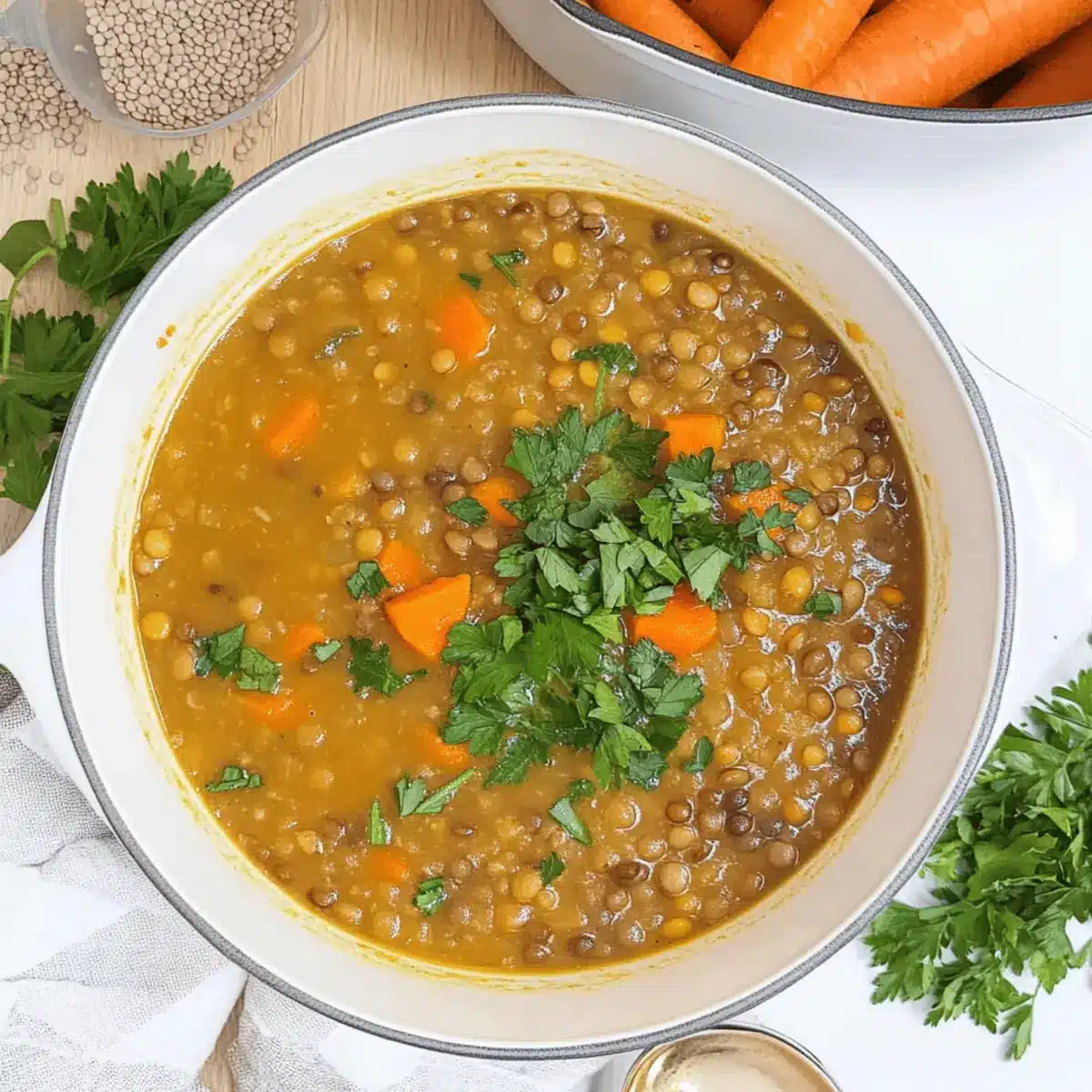 Carrot and Lentil Soup