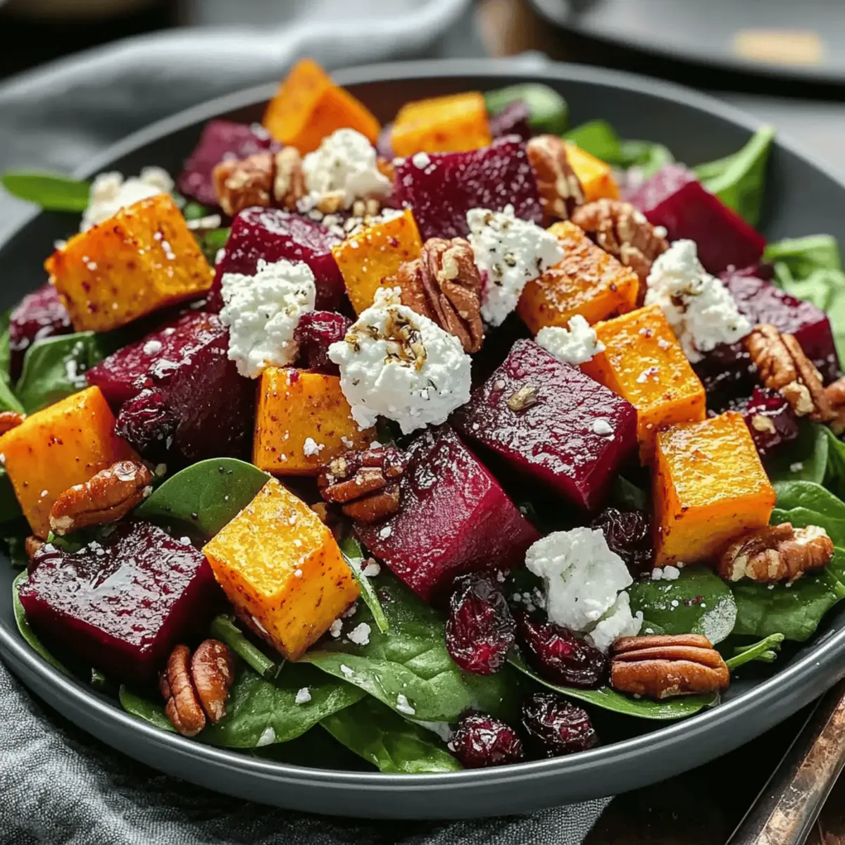 Roasted Beet Sweet Potato Salad