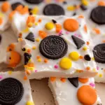 Easy White Chocolate Halloween Oreo Bark