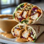 Thai Peanut Chicken Wraps
