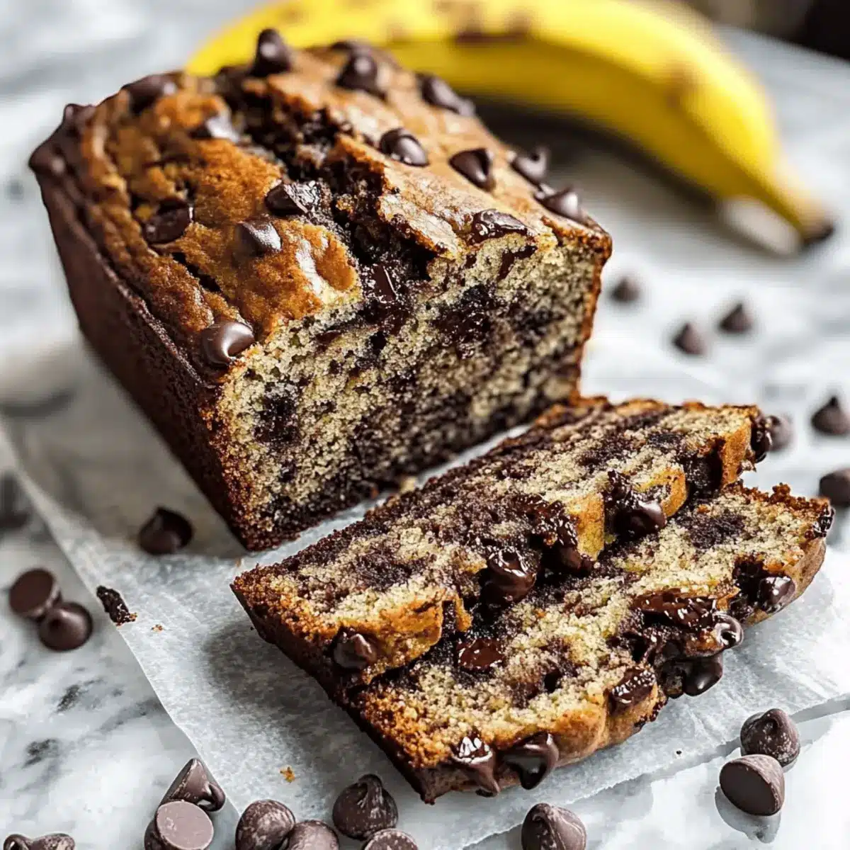 Super Moist Chocolate Chip Banana Bread