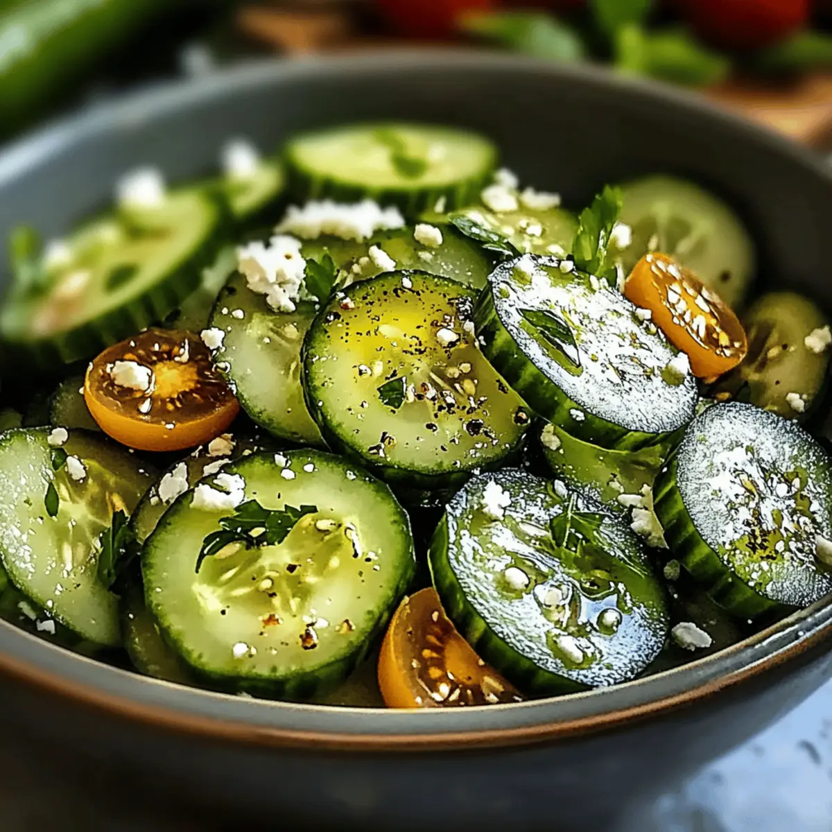 Honey Lime Cucumber Salad