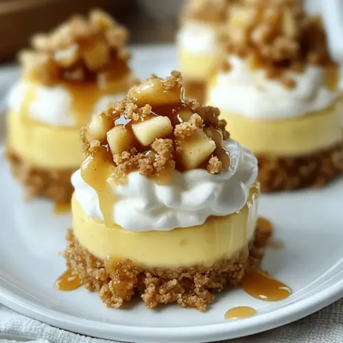 Apple Crisp Mini Cheesecakes