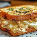 Cheesy Chicken Garlic Bread Sandwich