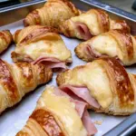 Baked Ham and Cheese Croissants