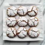 Soft and Spiced Gingerbread Crinkle Cookies