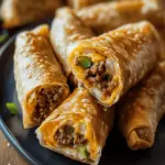 Cheeseburger Egg Rolls