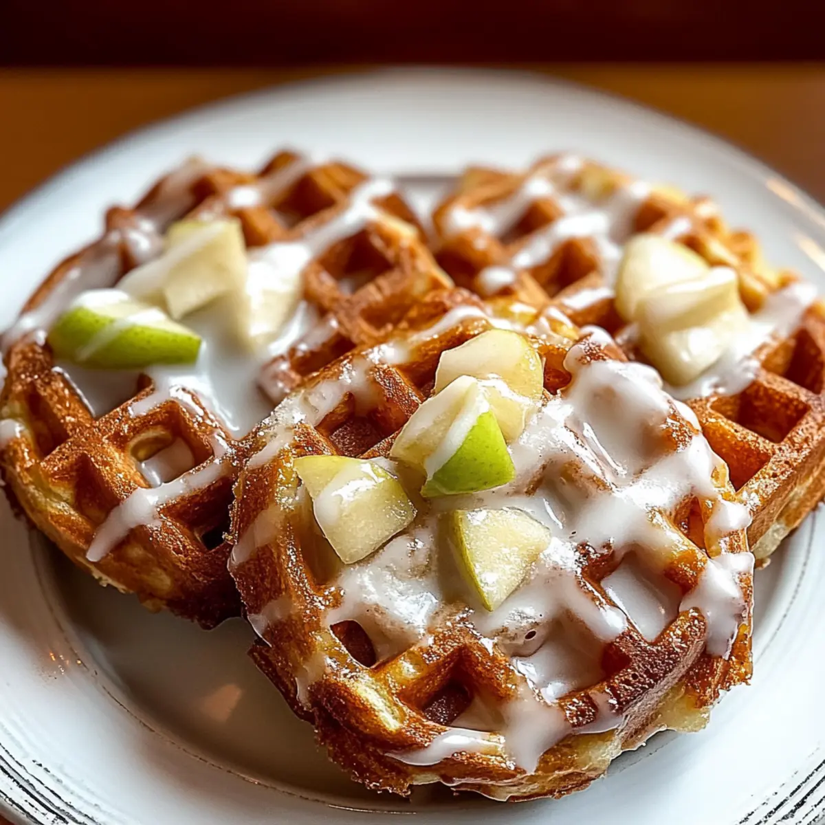 Apple Fritter Waffle Donuts