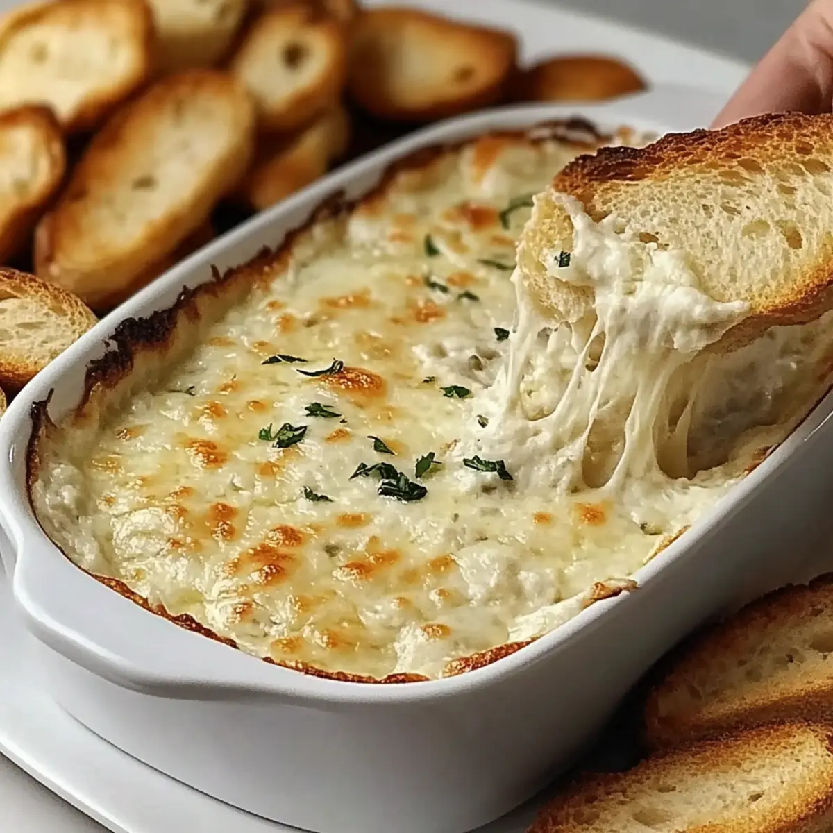 Gooey Garlic Bread Dip