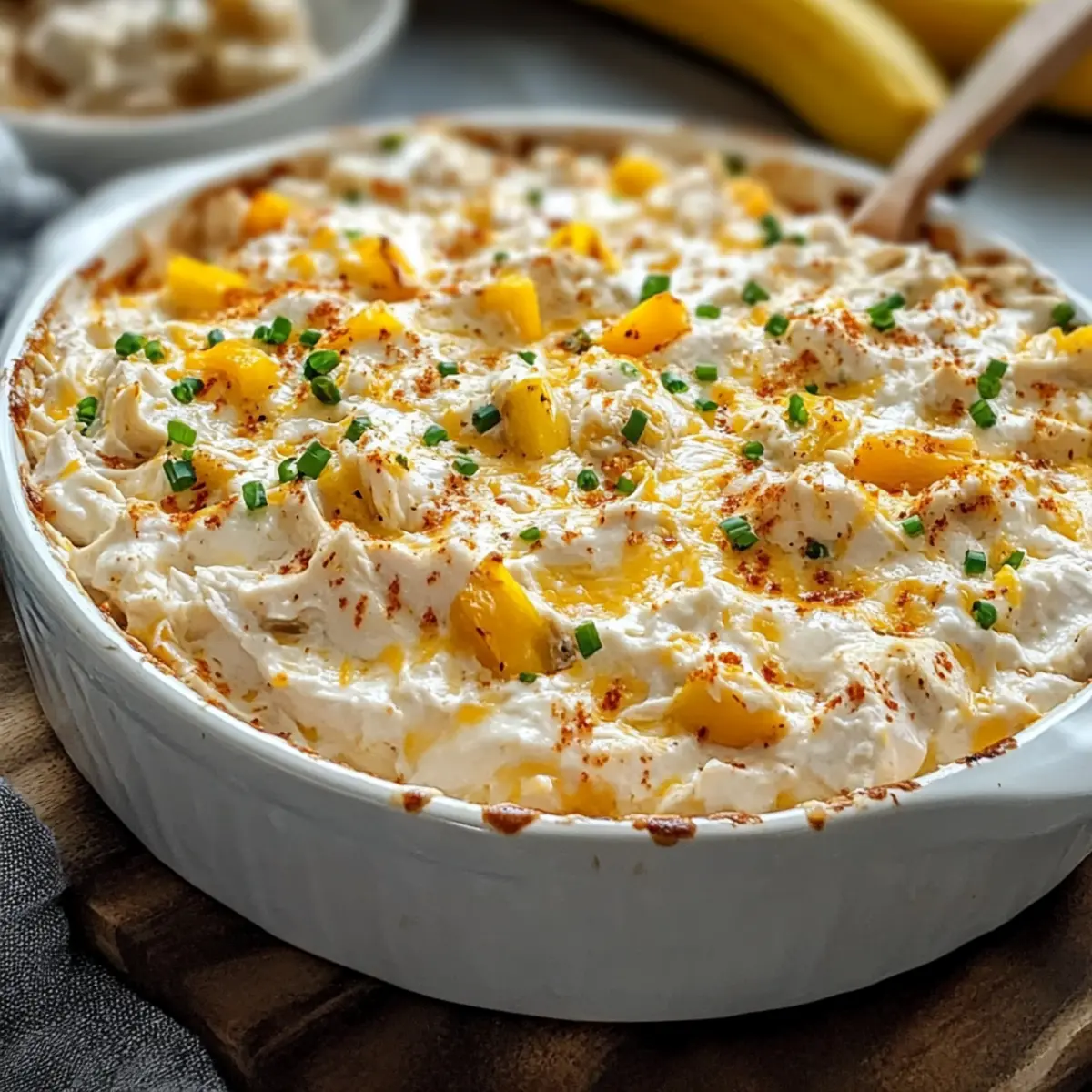 Creamy Banana Pepper Chicken Dip