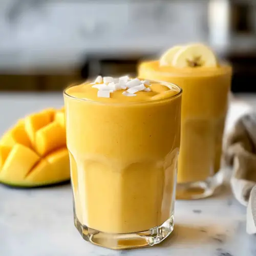 Mango Coconut Milk Smoothie