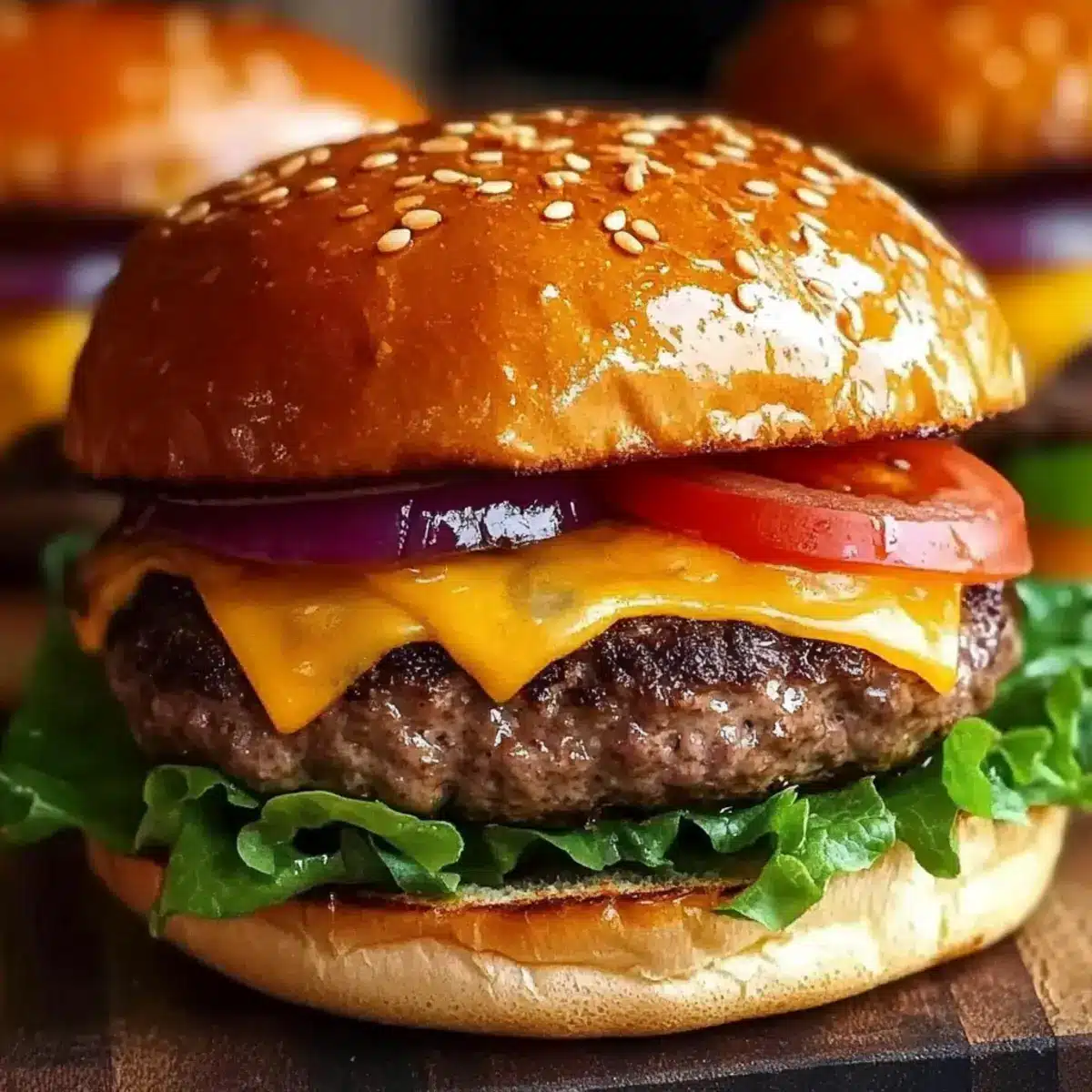 Air Fryer Hamburgers: