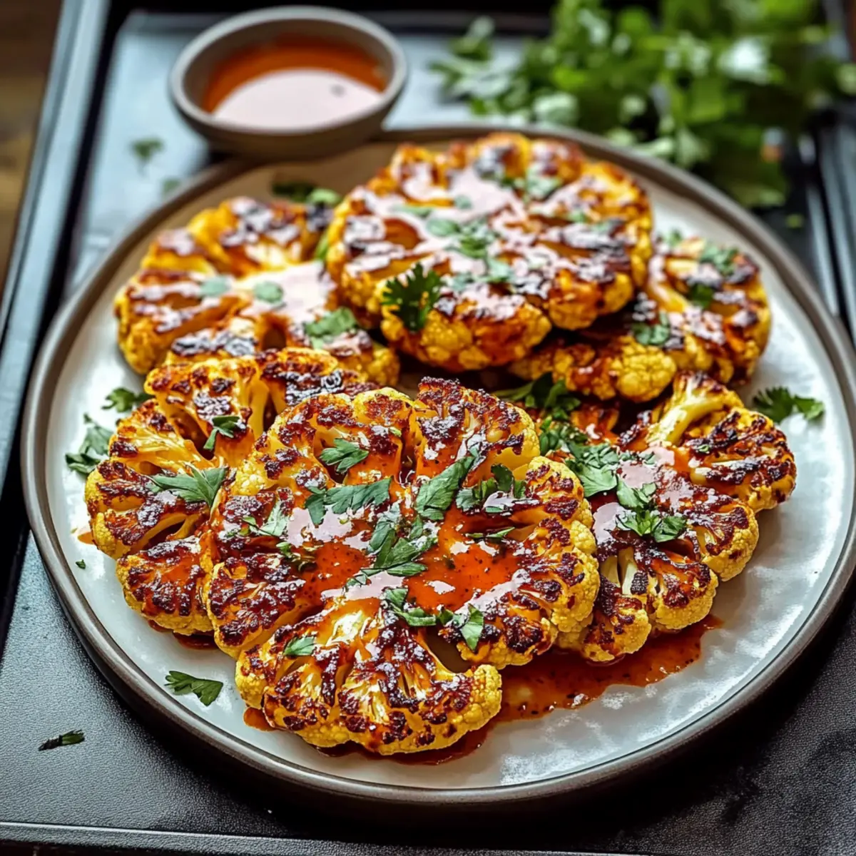 Buffalo Cauliflower Steak Recipe