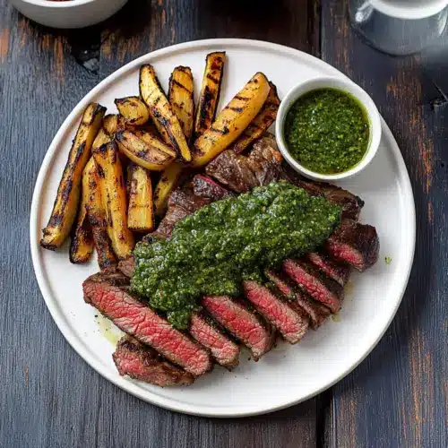 Steak with Chimichurri Sauce