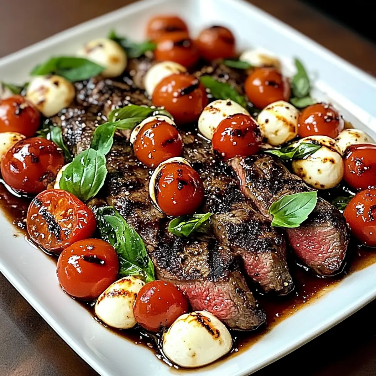 Balsamic Caprese Grilled Steak