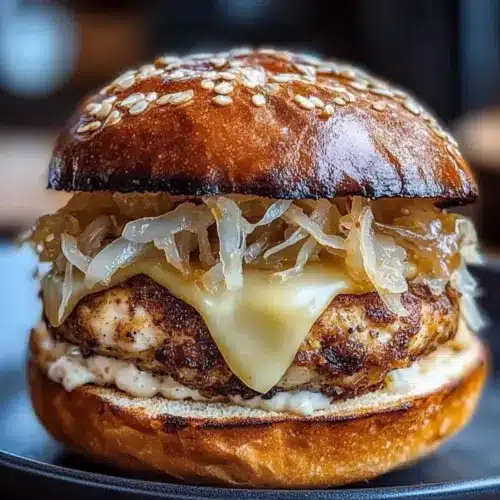 Oktoberfest Maple Mustard Chicken Burger